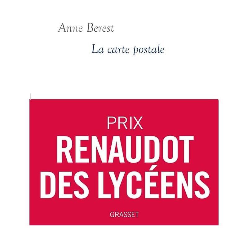 LA CARTE PÃSTALE Auteur(s): BEREST ANNE